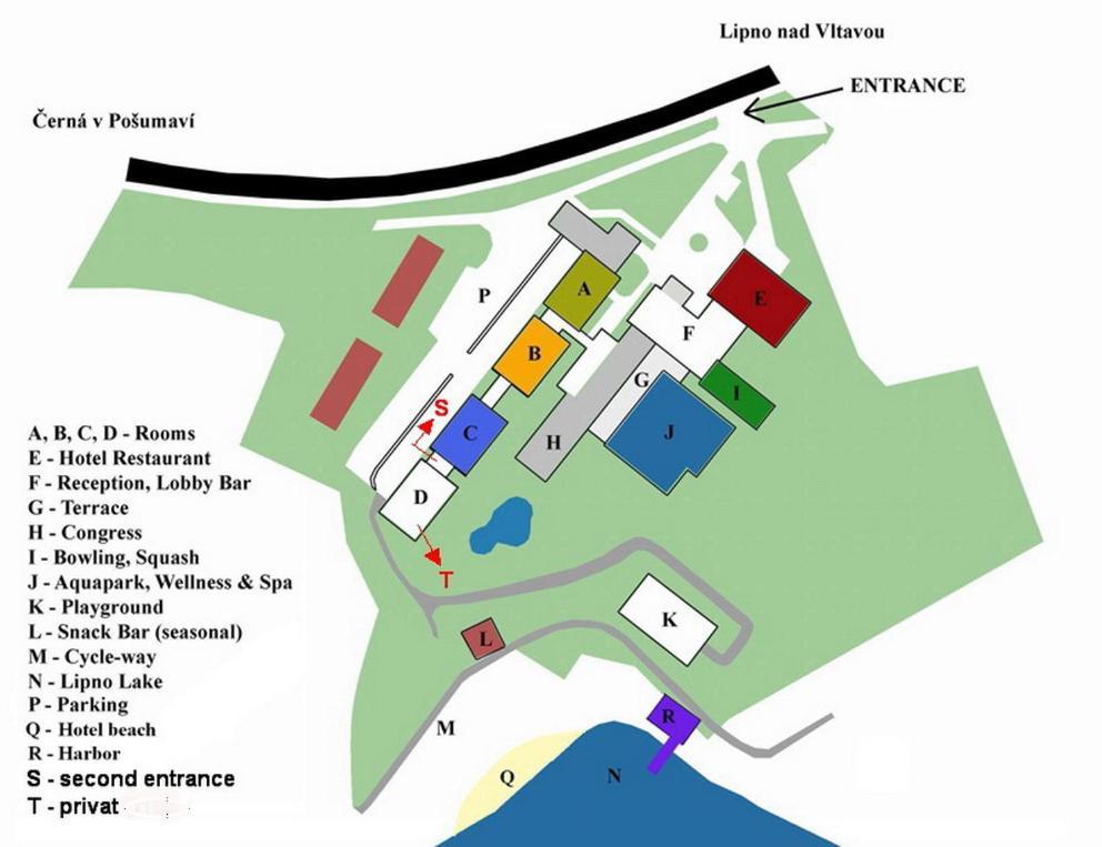 Lipno Wellness - Frymburk C104 Privat Family Room 외부 사진